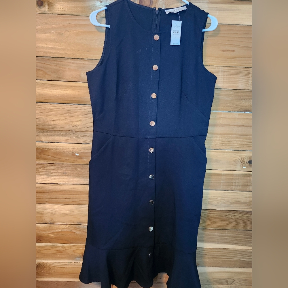 LOFT Sleeveless Midi Dress Size 8